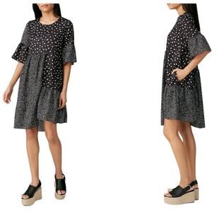 EUC CAARA Millazo Asymmetric Hem Mini Dress - Size Small